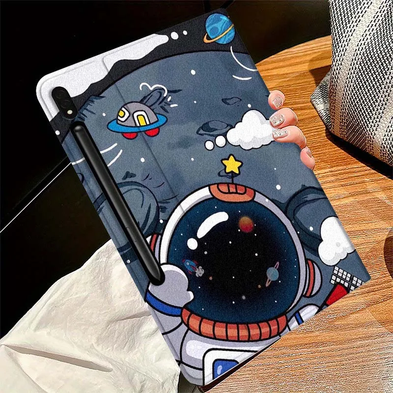 Adorable Cartoon Astronaut Art Tablet Case