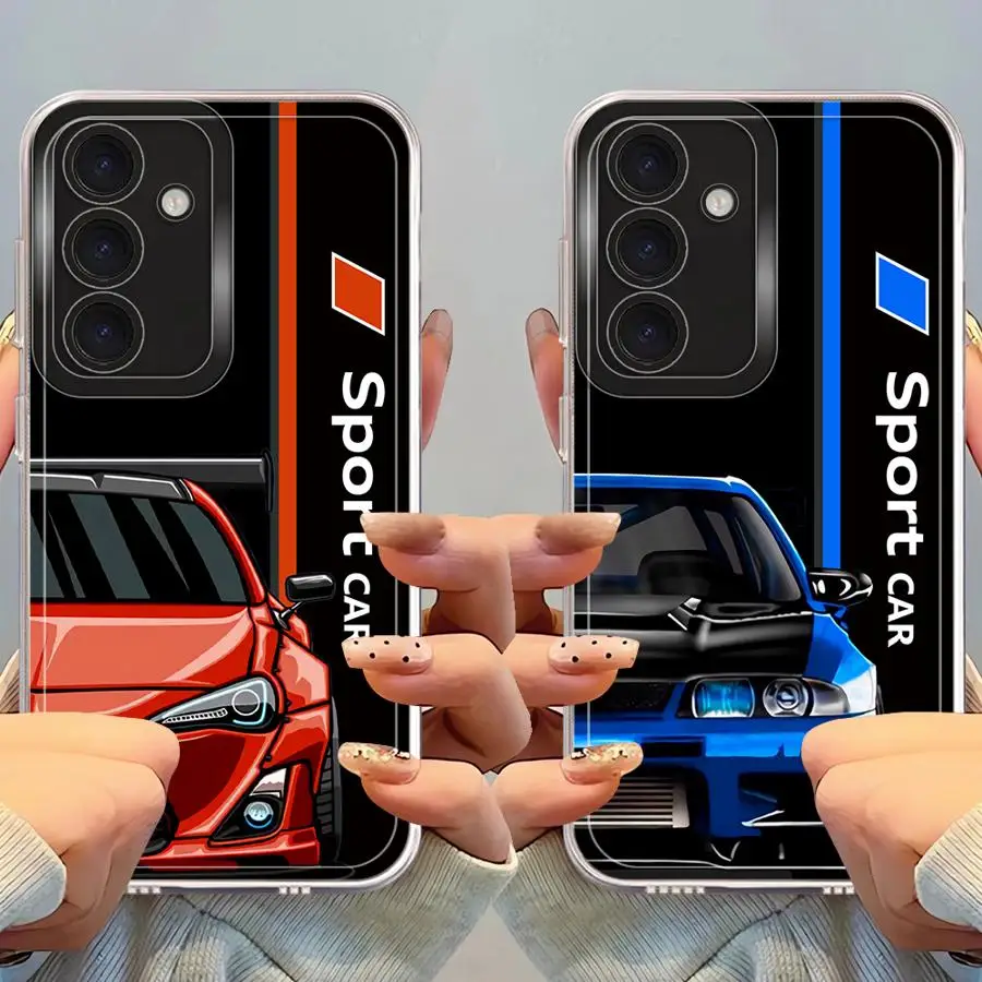 Soft Cover Phone Case with Sport Car Design