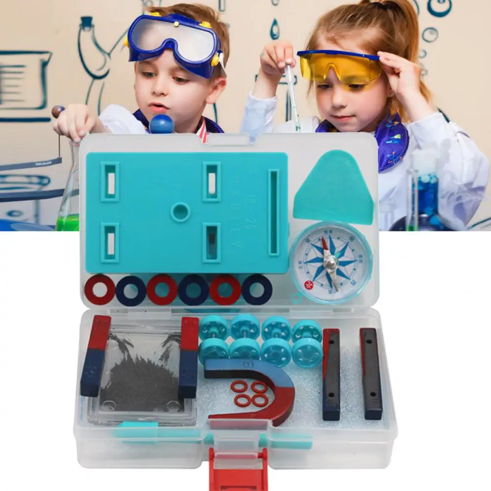 

Детский учебный набор для изучения науки, кольцо, подкова, компас, магнитный автомобильный комплект, экспериментные инструменты, наборы для детей, инструменты для обучения
