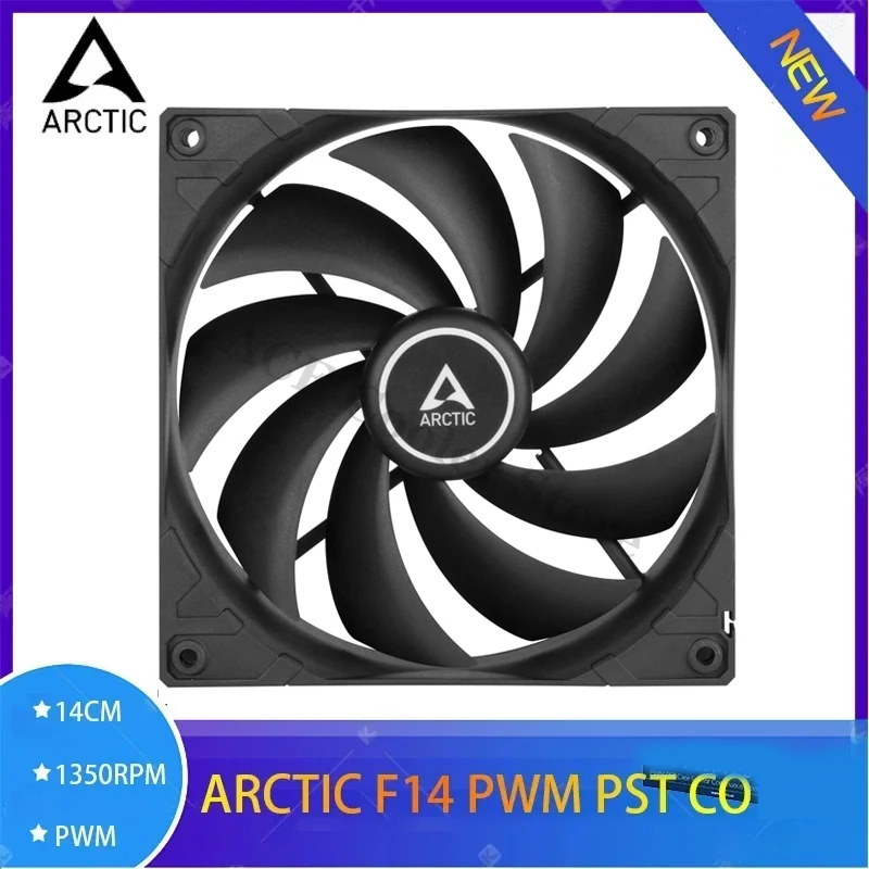 Ventola PC ARCTIC P14 140mm - Silenziosa, Alta Pressione Statica, 1700 RPM, 0.3 Sone, Nero - Foto 2