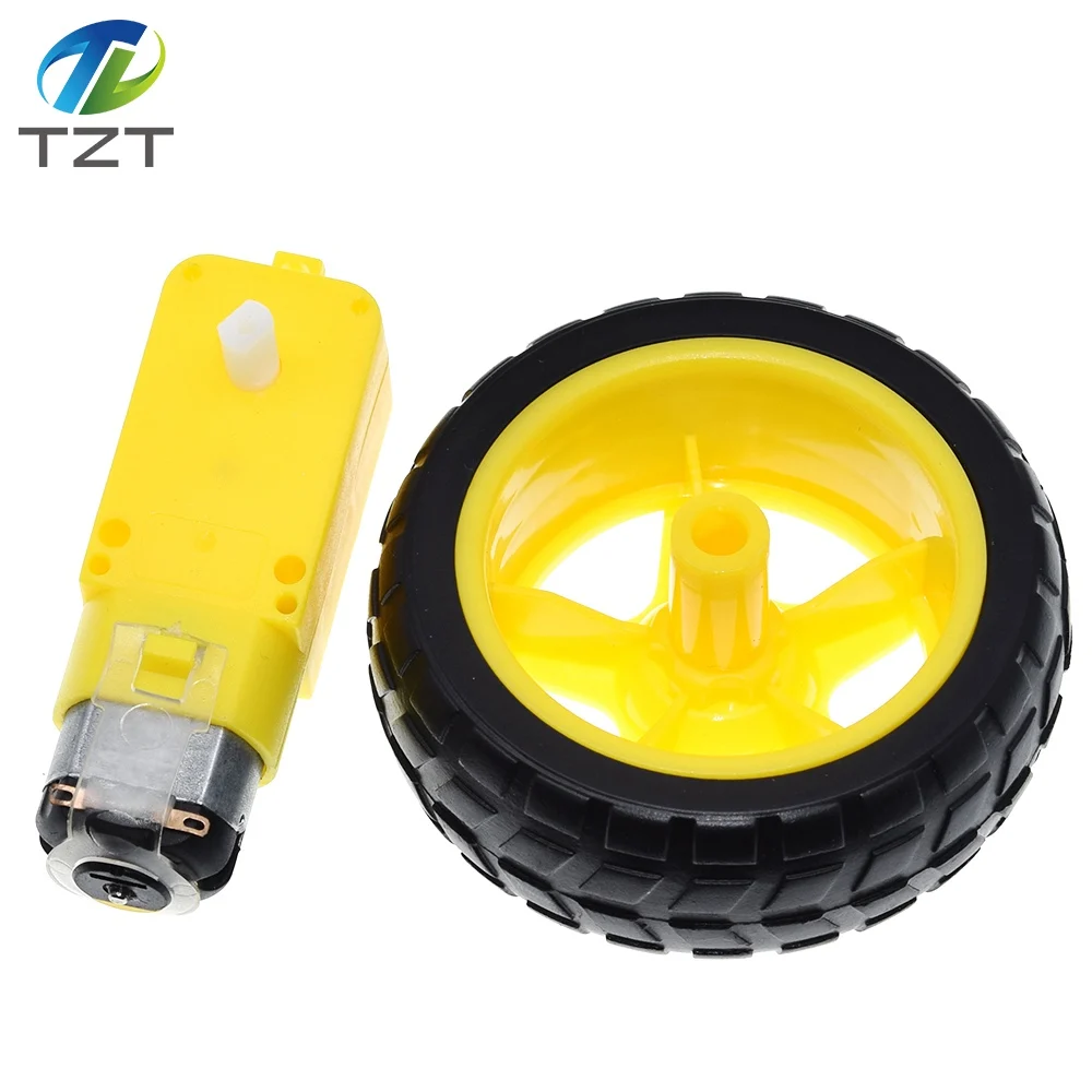 Enhanced Product Title: High-Performance DC Motor with Supportive Wheels for Smart Car Chassis and Robotic Applications