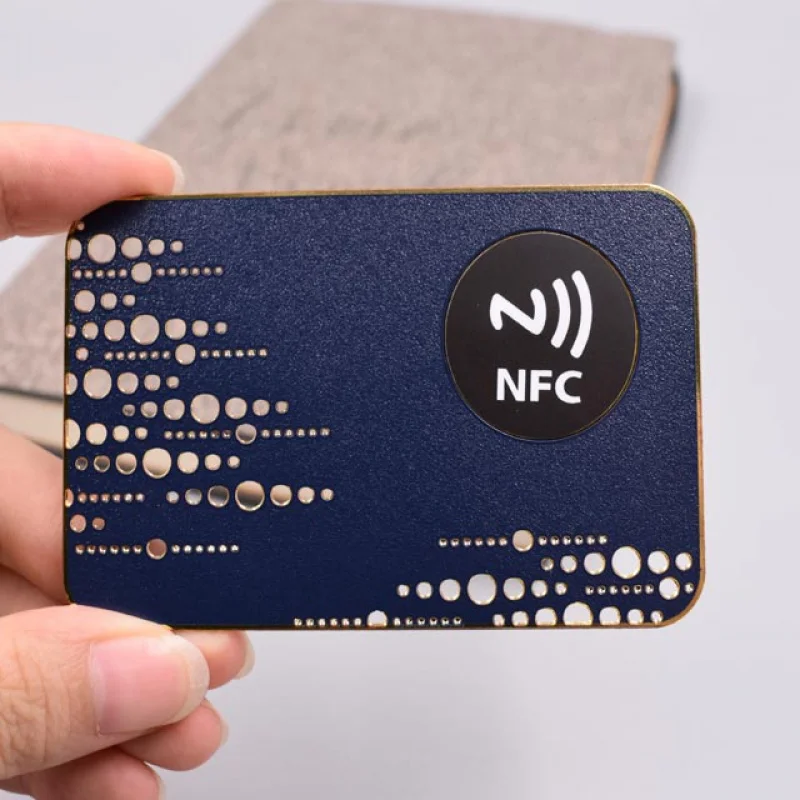 Customized product、ISO14443A 13.56Mhz Custom Printed NFC business metal card/Metal NFC card for payment application