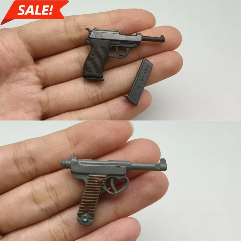 1/6 Scale PVC WWII Walter P38 Pistol Gun Soldier Gun Model