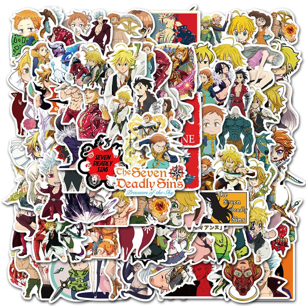100pcs Anime Stickers Waterproof