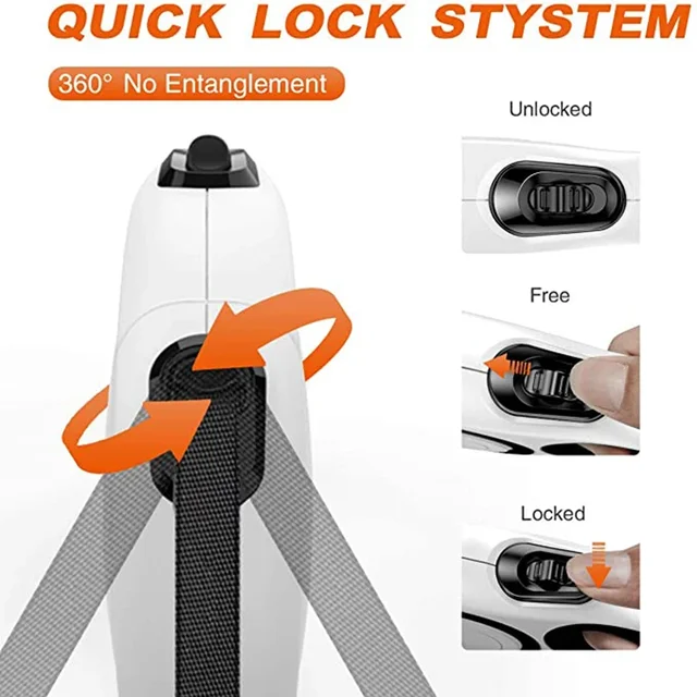 Retractable Dog Leash Nylon Durable Extending Leads Automatic Small Medium Large Puppy Walking Rope Leash Wholesale Price 2