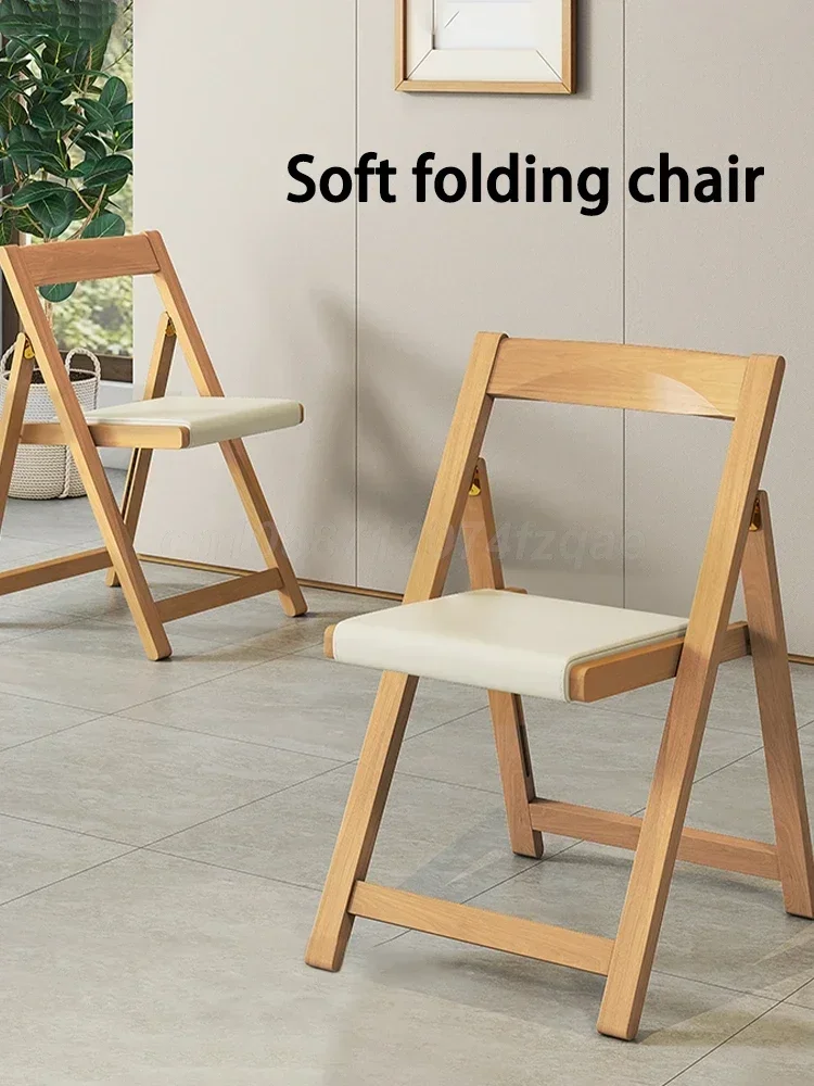 Tavolo in legno pieghevole salvaspazio da 1,3 m con set combinato di 0/2/4 sedie, tavolo da pranzo pieghevole per piccole famiglie. - immagine 6