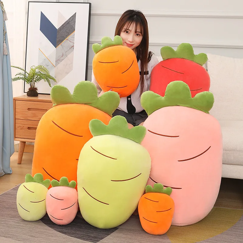 

Cute Giant Carrot Plush Toys Long Carrot Stuffed Vegetable Dolls Softs Sleeping Pillow Dolls Room Decoration Girlfriend Gifts