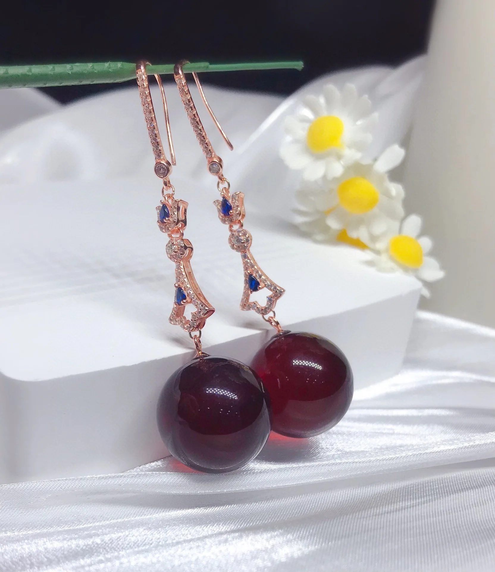 18mmRoundNaturalBurmaBloodAmberStudEarrings925PureSilverJewelryGiftforWomen-AliExpress36