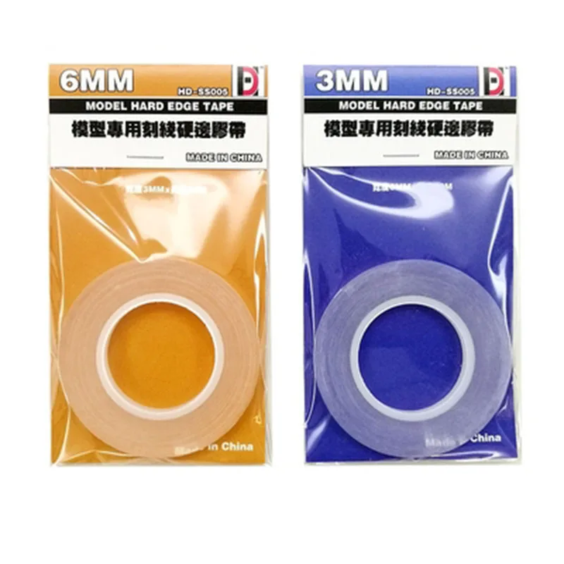 3mm/6mm Hard-edged Tape Military /Anime Mecha Model Transformed Marking Tool Transparent Curved Surface