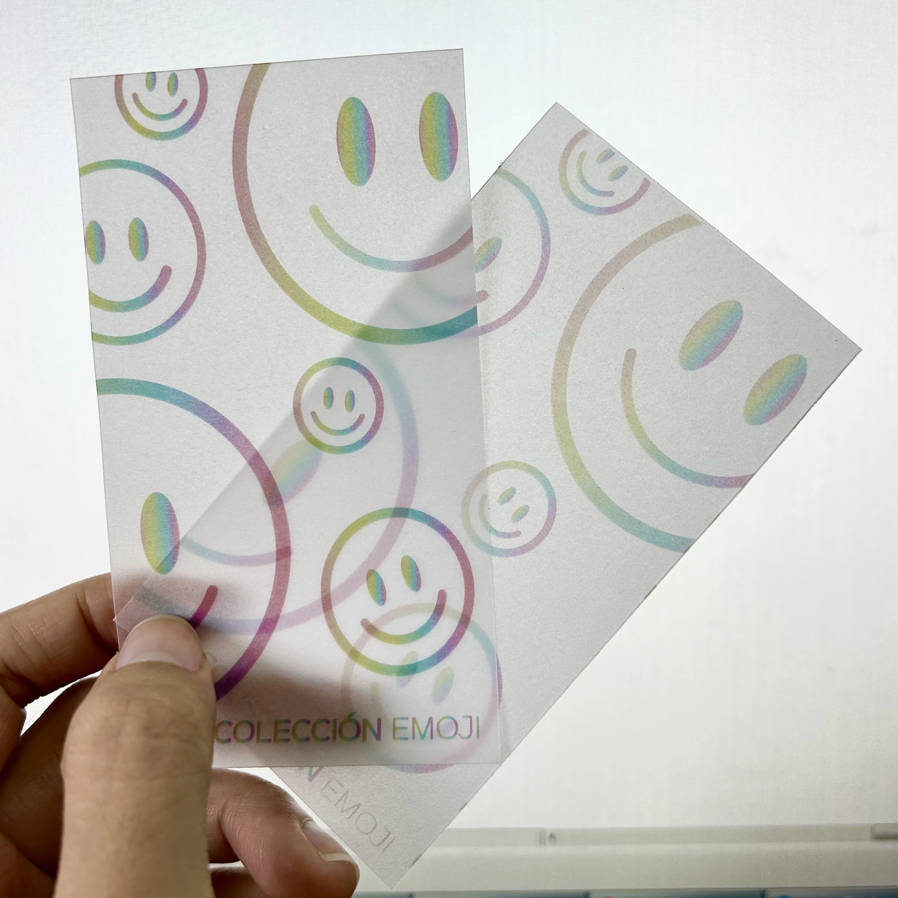 Semitransparent sulfuric acid paper, business card tracing paper, personalized business designer card, free design, customizatio