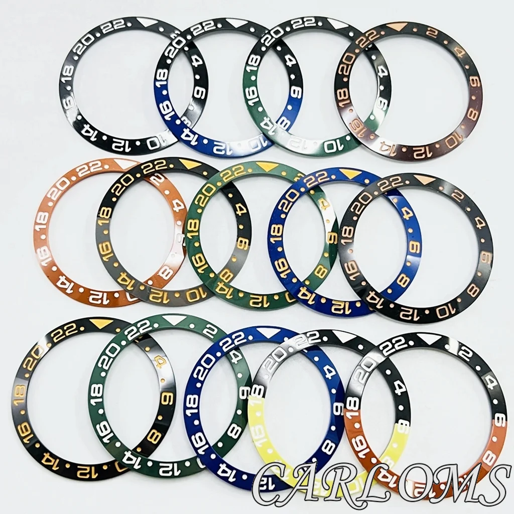 Premium Black Rose Gold Multicolor Ceramic GMT Bezel Insert