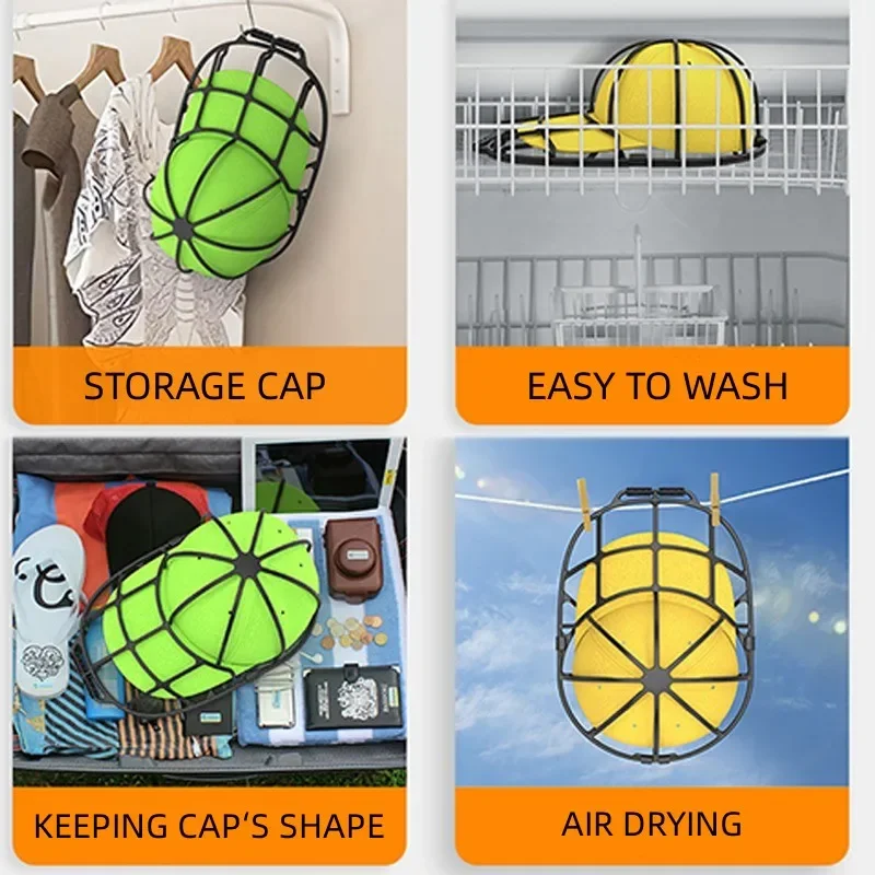 Baseball Cap Washer Rack Anti-deformation Cap Protector for Dishwasher Washing Machine Hat Washer Frame Laundry Products