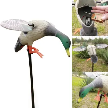 Electric Hunting FlyingDuck Decoy Garden Mallard DrakeDecoy With Support Foot Remote Control For Hunting , Remote Control манок 5