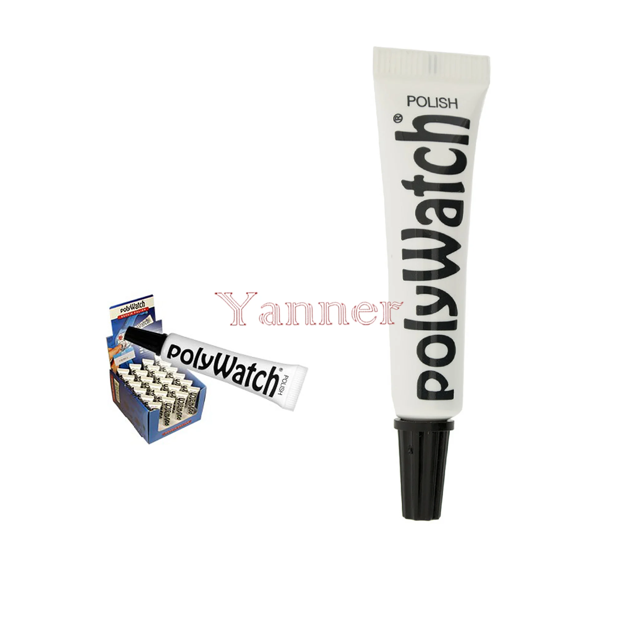 2 PCS POLYWATCH SCRATCH REMOVAL Plastic/Acrylic Watch Crystals Glasses Repair Vintage