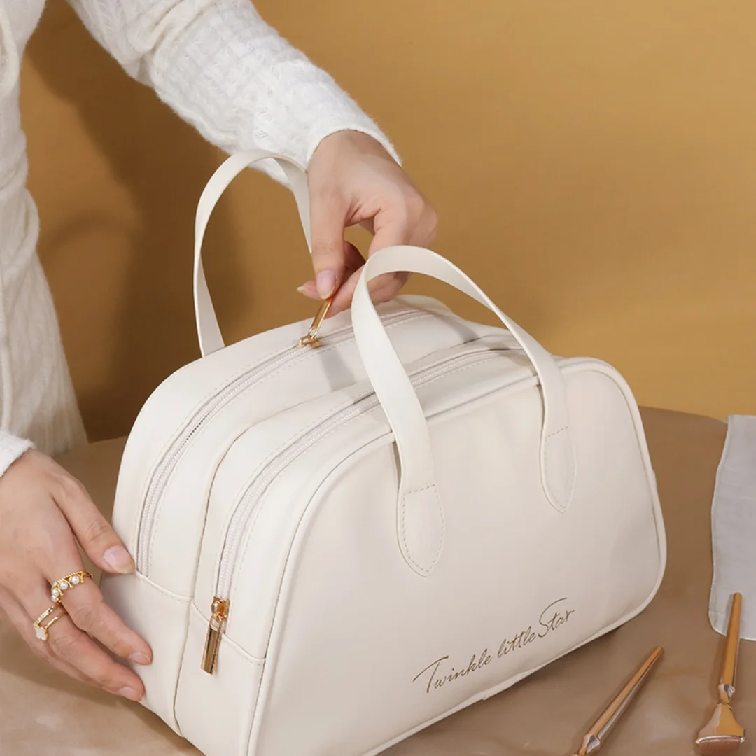 Large Capacity Toiletry Cosmetic Vanity Storage Pouch Travel Make-Up Cases Portable Makeup Bag Storage Bag