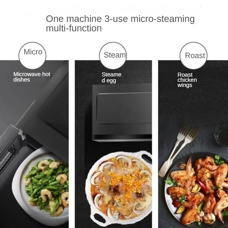20L Microwave Oven Dual Mode Grill Self-setting program Intelligent Sterilization Child lock Home Inverter Microwave Oven 2
