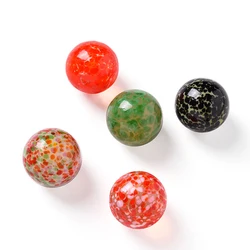Lot de 5 balles de verre Anti stress 16MM, Console de jeu, Pinball, petits marbres, jouets Pat, perles Parent enfant rebondissantes 