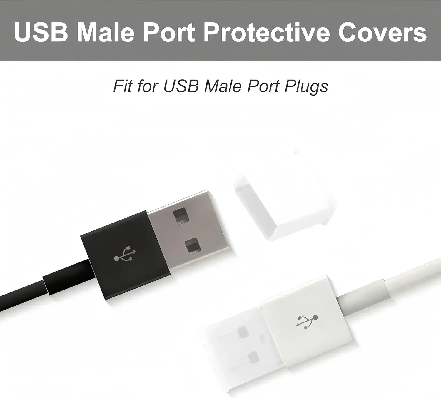 Universal Reusable Type-C USB Charging Port Dustproof Protector Cap with Anti-Lost Rope