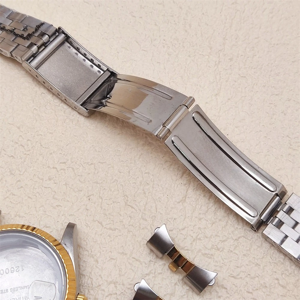 삼각대 36mm 12600 케이스 스틸 투스 베젤 HILEGU HL00101493 날짜 표시 케이스 호환 2824 2834 8200 무브먼트 방수 가스켓 없음 삼각대