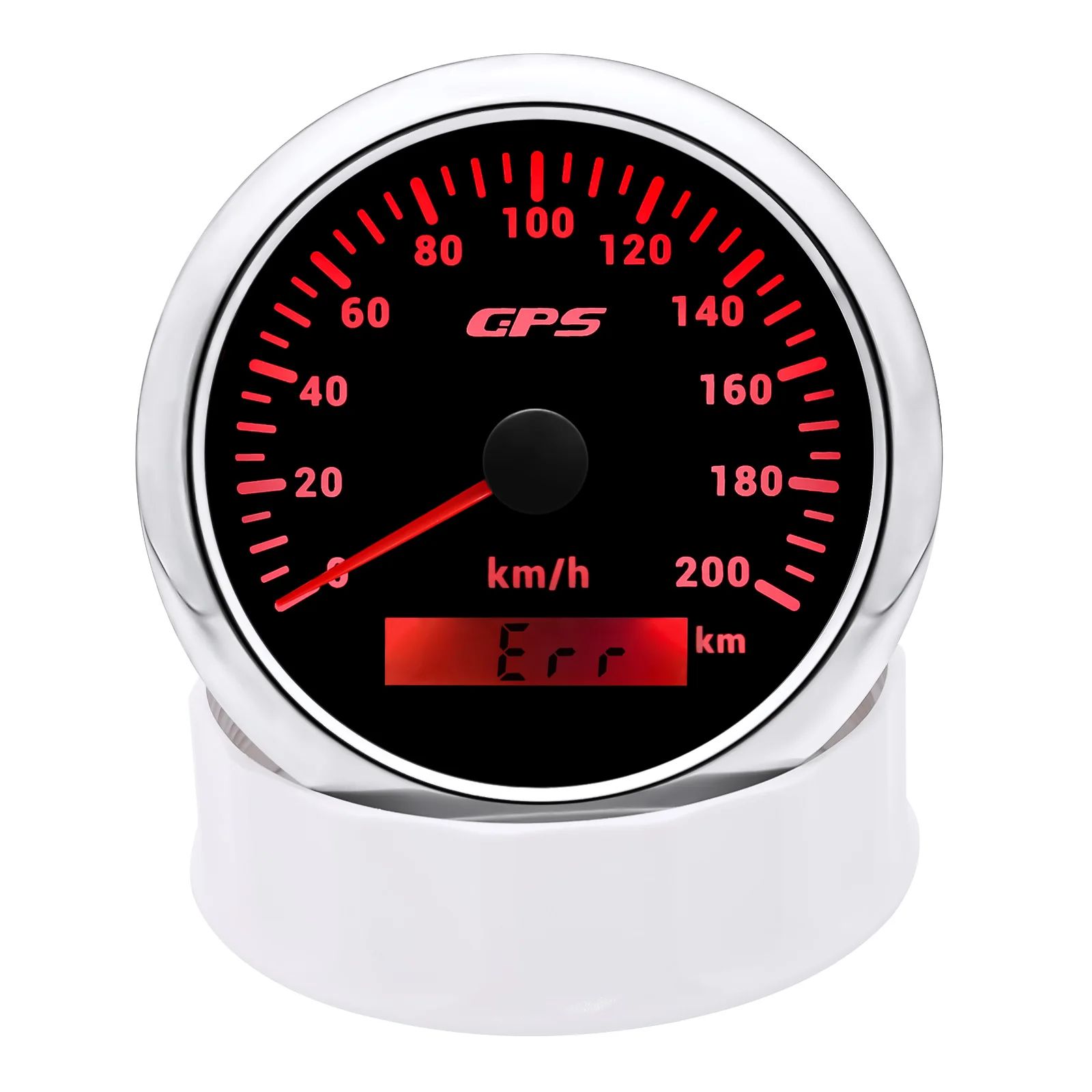 85 mm GPS-Tachometer, Kilometerzähler, 0–120 MPH, 160 MPH, 120 km/h, 200 km/h, mit 7-Farben-Hintergrundbeleuchtung für Auto, Boot, Motorrad, LKW, 12 V/24 V – Detail 6