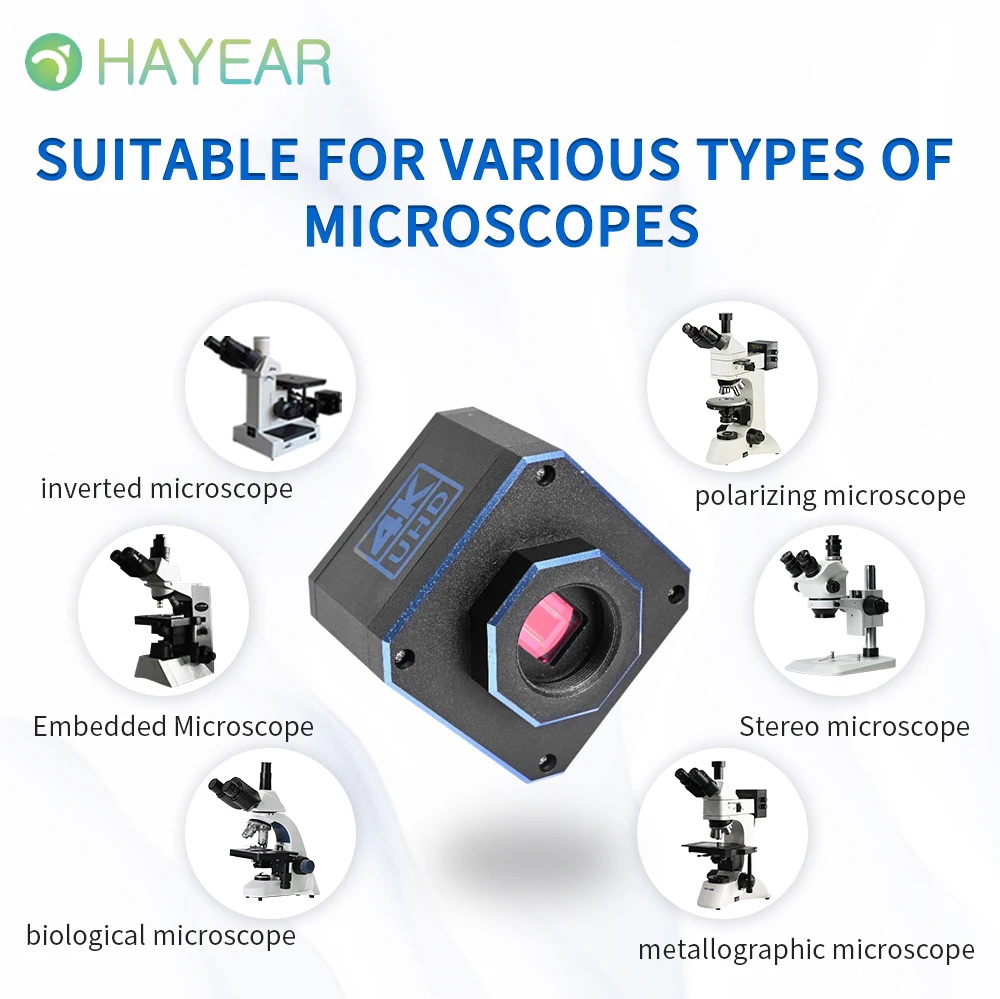 헤이어 8MP 4K 60FPS 1/1.8 인치 IMX678 산업용 C-마운트 카메라 전자제품 납땜 수리용 측정 카메라