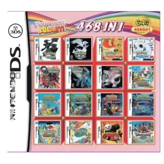 NDS Game Card Collection Video Game Handheld Console Combination Card DS NDS 3DS 3DS NDSL Game Cartridge Card Toy 2