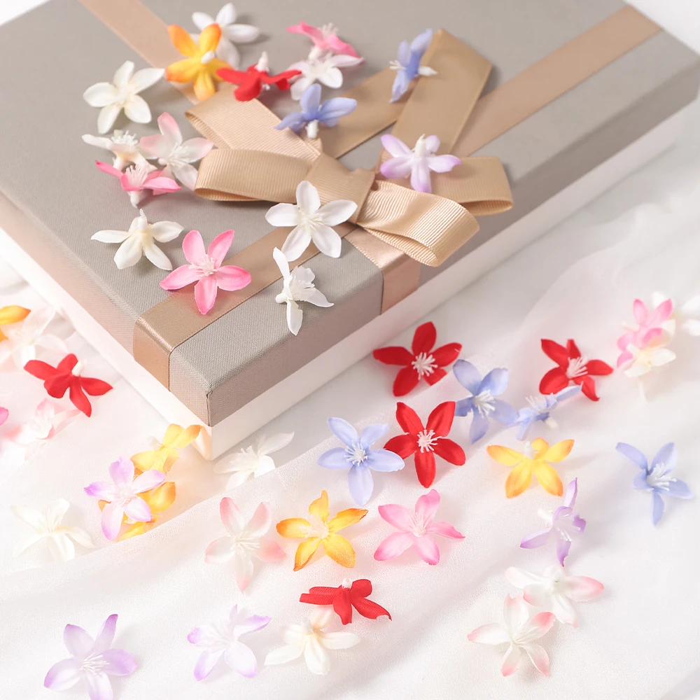 Five Star Artificial Flower Heads for DIY Home and Event Decoration