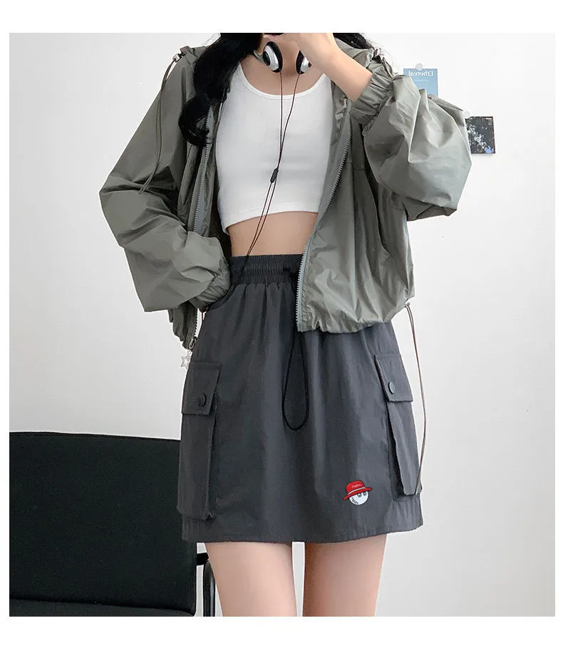 

Модная юбка с высокой талией и длиной до локтя, летняя женская одежда для гольфа 2024, роскошная брендовая юбка для гольфа, одежда для гольфа в Корейском стиле, Женская юбка, брюки