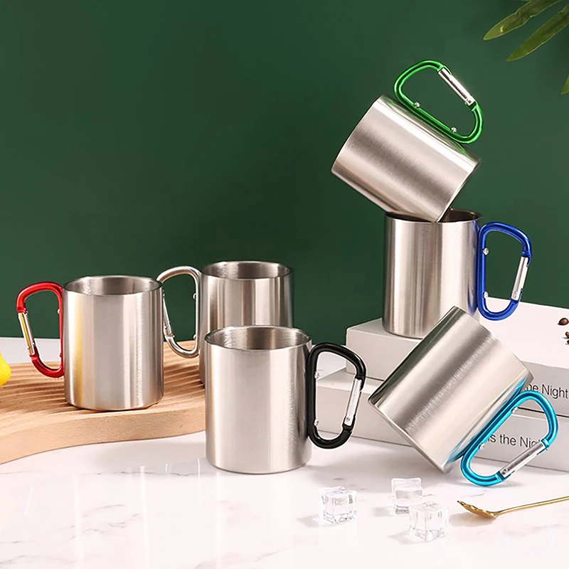 Taza De Acero Inoxidable SALEWA - Con Asa De Mosquetón, Ideal Para Excursiones