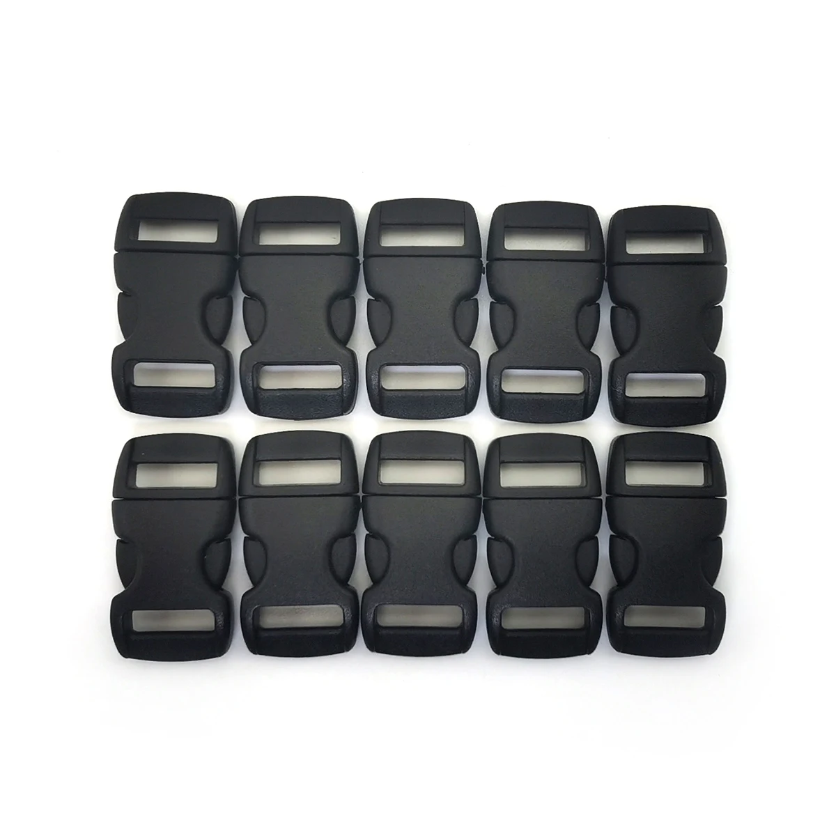 30Pcs/50Pcs 10mm 다채로운 플라스틱 곡선형 사이드 릴리스 버클 클립 파라코드 팔찌 DIY 애완 동물 칼라 스트랩 배낭 웨빙