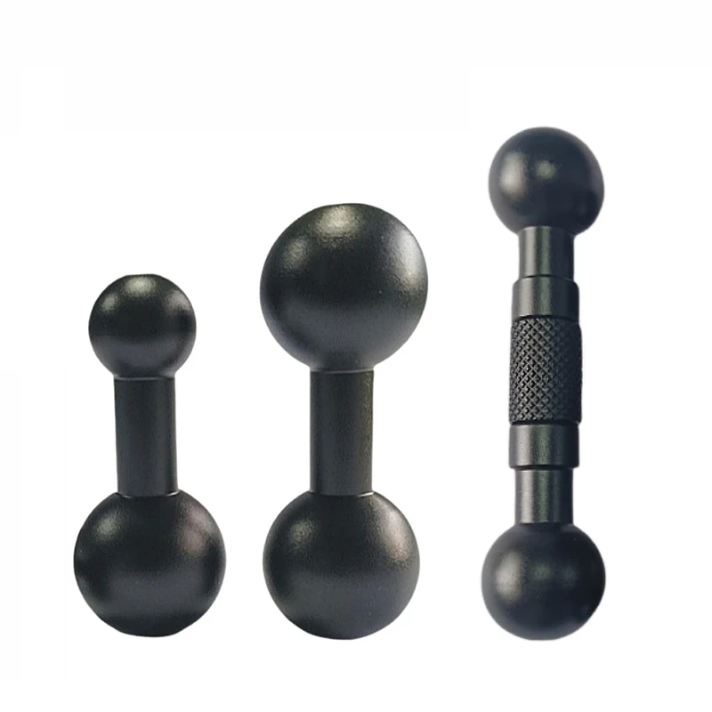 알루미늄 합금 더블 볼 헤드 15mm/17mm 20mm/25mm 볼 헤드 연결로드 오토바이 카메라 브래킷 변환 액세서리