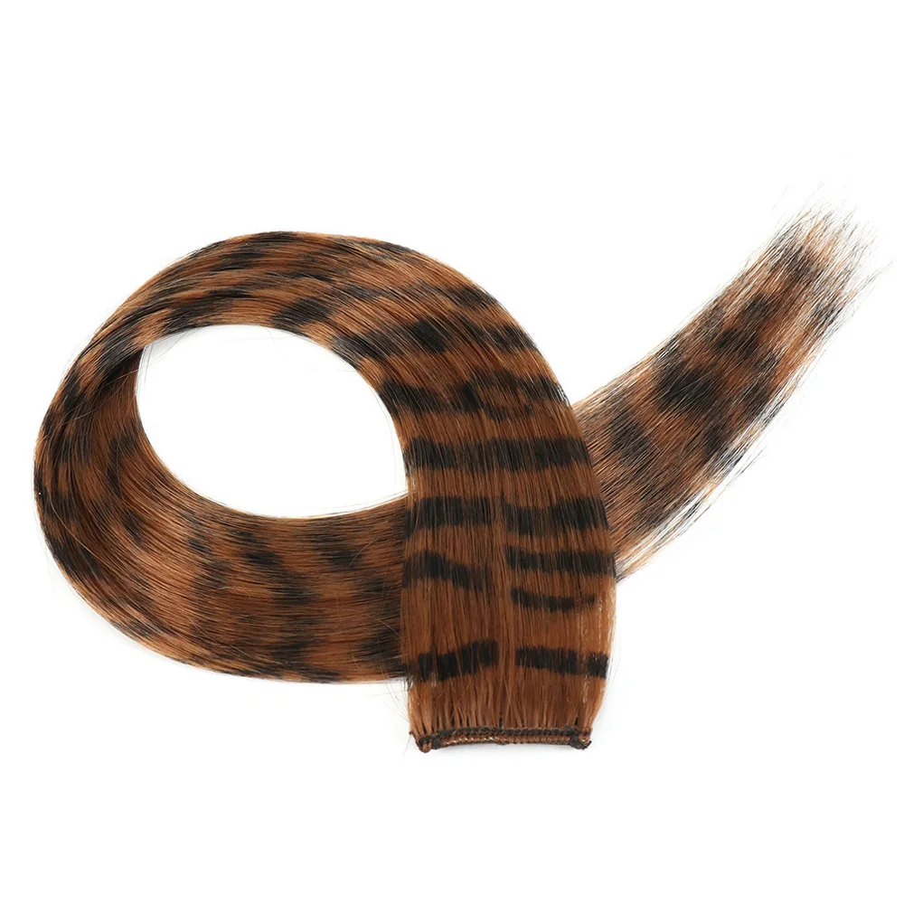 Colorful Straight Synthetic Hair Extensions 18 Inches