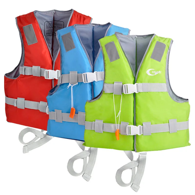 

Oulylan Water Sports Life Jacket Safe Adjustable Drifting Safety Vest Lightweight Straps with Reflective Stripe for Swimming