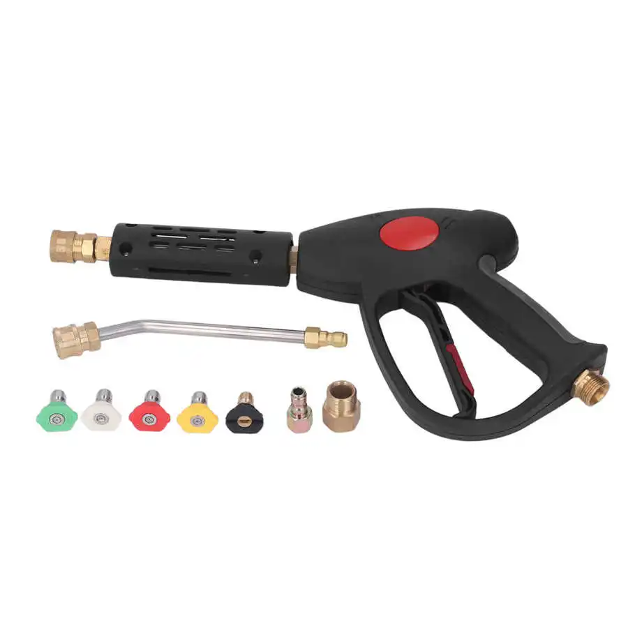 High Pressure Washer Metal 4000 PSI 1/4in Joint Foam Blaster Sprayer with 7 Nozzle Tips best car washer