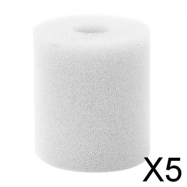 

5 шт., губчатый картридж с фильтром для бассейна Intex Type H, белый