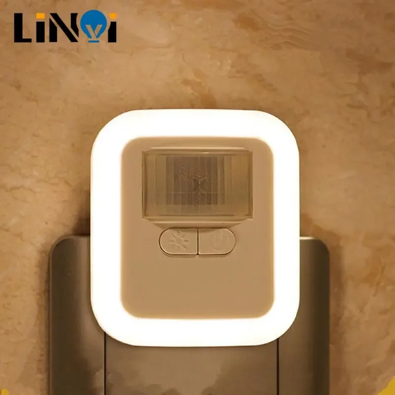 

Led Smart Night Light Motion Sound Sensor Night Light Brightness Adjustment Night Light Bedroom Lamp Staircase Decorative Lamps