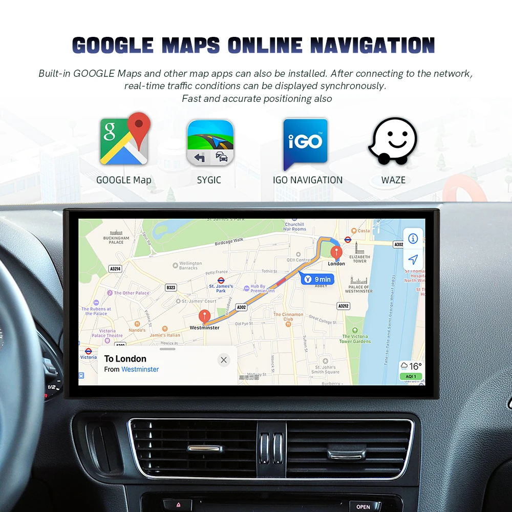 6.7 인치 IPS 화면과 안드로이드 시스템을 탑재한 자동차 라디오 멀티미디어 플레이어의 카플레이 지지대와 블루투스 기능을 갖춘 플러그 앤 플레이 제품. 9 ZLH 13.1 인치 화면 8 코어 안드로이드 13 자동차 카플레이, 아우디 Q5 2009-2016 자동차 무선 라디오, 와이파이 DVD HD 플레이어, 내비게이션 GPS