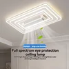LED Invisible Bladeless Ceiling Fan Chandelier Smart Home Decoration for Living Room Bedroom Children's Room Indoor Lamps 3