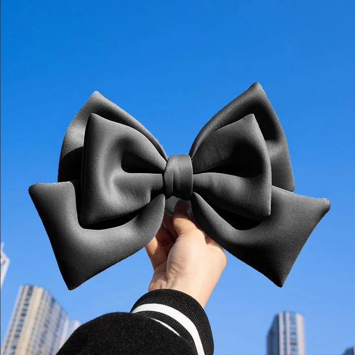 Cute Bowknot Electric Vehicle Decoration Helmet Cloth Satin Ribbon Bow Helmet Decoration Motorcycle Helmet Accessories