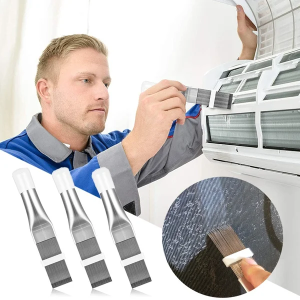 Klimaanlage Reinigung Kamm Edelstahl Fin Haarglätter Pinsel Klimaanlage  Reinigung Werkzeug