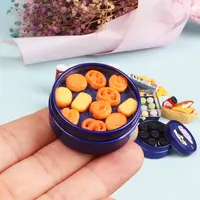 1/6 Miniatrue Dolls Food Mini Chocolate Cookies Boxs Potato Chips Model Toys Pretend Play for Barbies Bjd Dollhouse Accessories 2