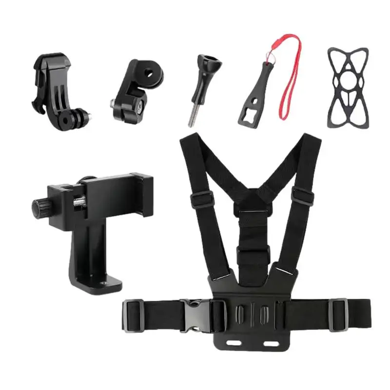 

Phone Chest Mount Phone Mount For First Viewpoint Vlogging Phone Bracket Strap Elastic Webbing For Skateboarding Roller Skating