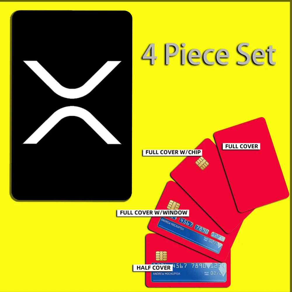 Xrp Ripple Crypto Stickers For Debit Bank Credit Cards Metro Bus Pass  Sticker Decoration Cover 4PCS Card Skin - AliExpress