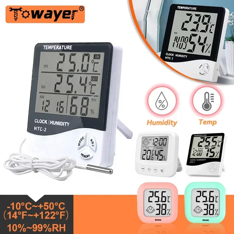 Room Thermometers Indoor Mini Indoor Thermometer Room Temperature Monitor  Accurate Hygrometer Humidity Meter Max/Min - AliExpress