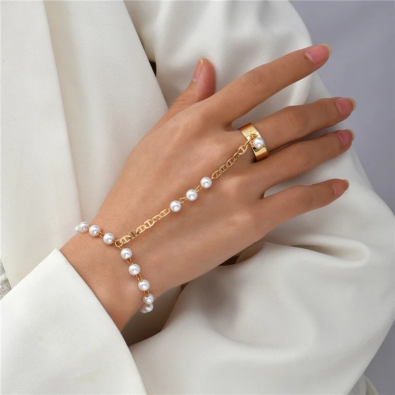  Aesthetic Pearl Bracelet for Women Korean Fashion Luxury Girl  Bracelet Jewelry Boho Accessories Items : Clothing, Shoes & Jewelry