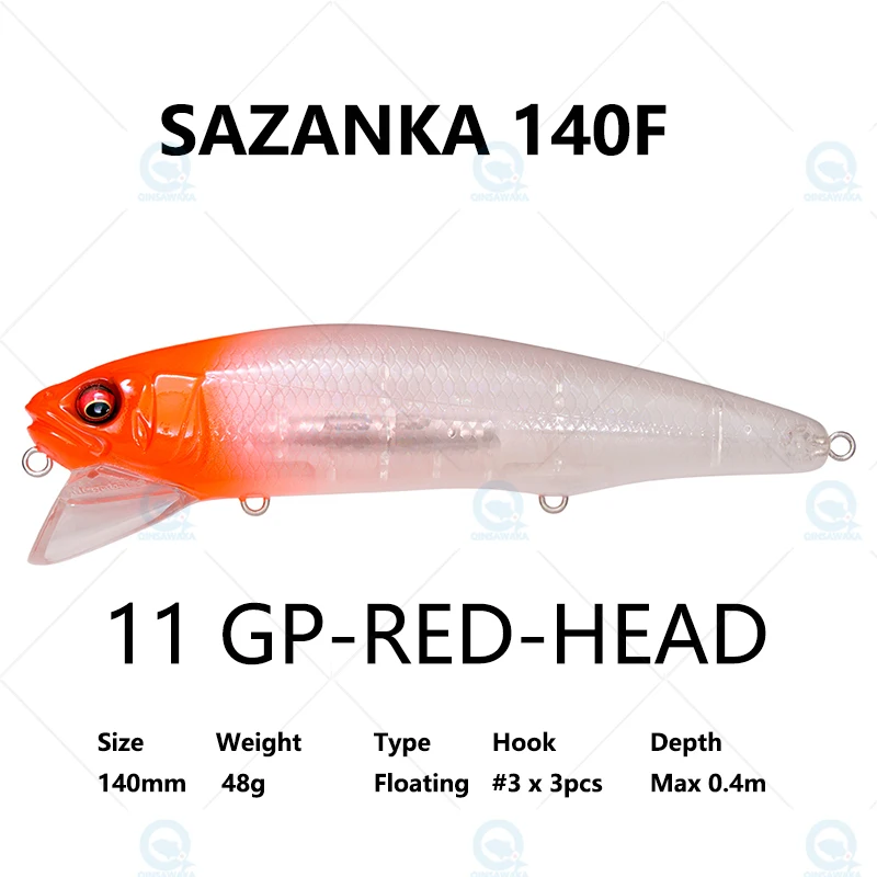 Leurre Flottant Megabass Sazanka 140F – Couleur Gin Bora – Pour Pêche En Mer – Neuf Sous Blister
