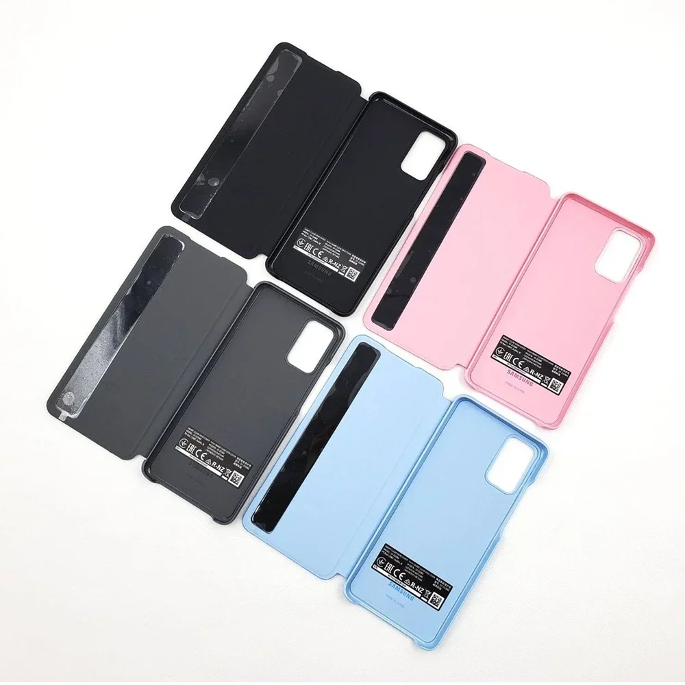 Window View Clear Intelligent Flip Cover For Samsung Galaxy S20 Plus S20+ S20 Ultra S20 5G Flip-free Smart Chip Leather Cases