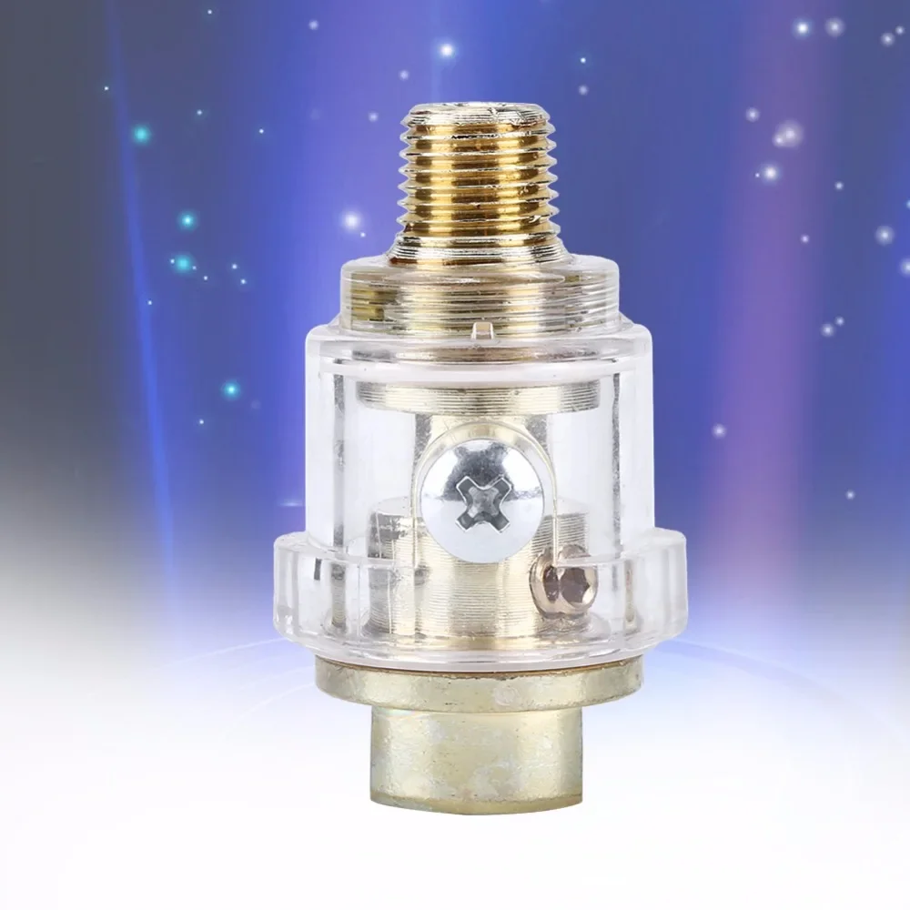 1/4 Inch NPT In-Line Oiler Lubricator for Pneumatic Tool & Air Tool Compressor Pipe Hose Oiler Accessories