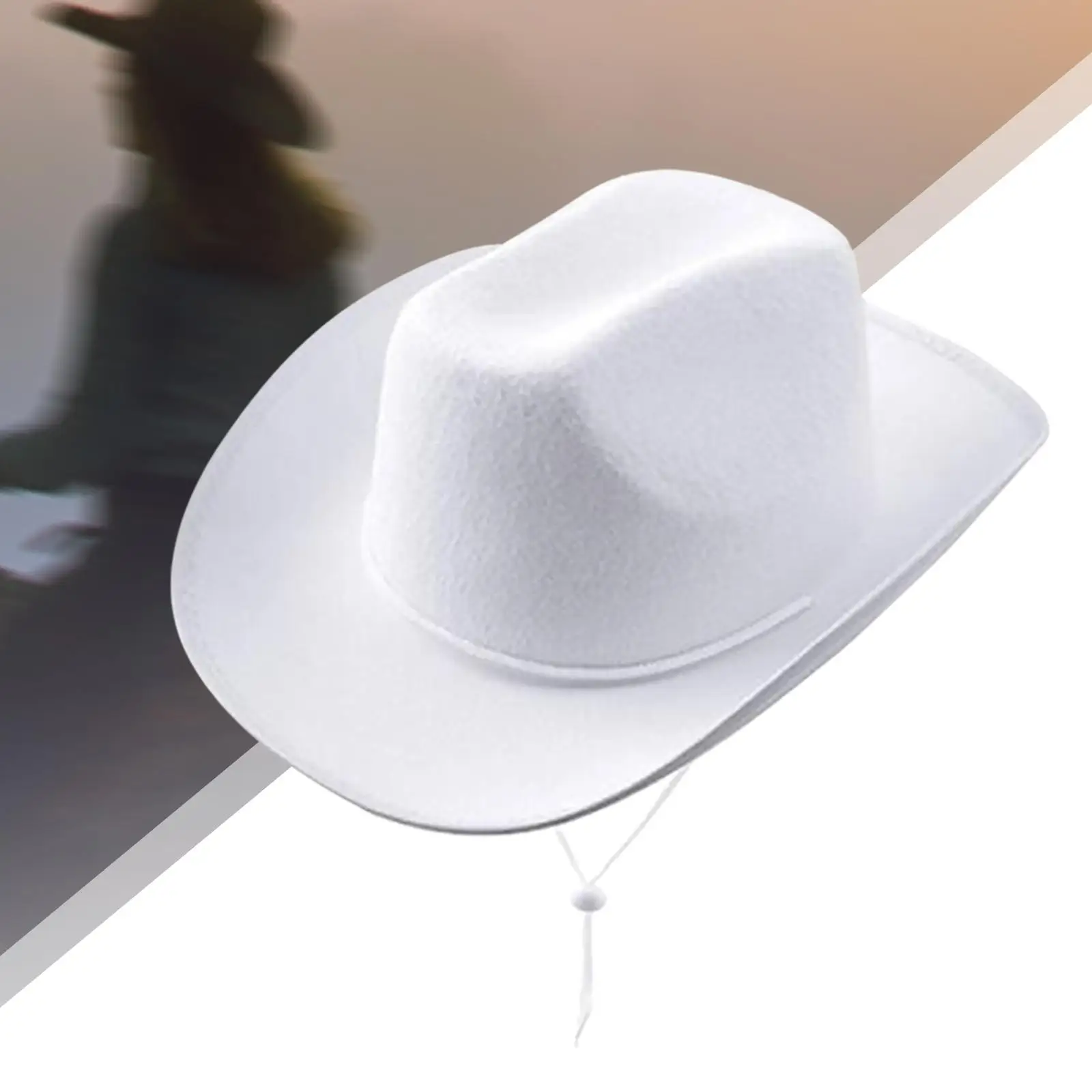 Cowboy Hat Warped Cowgirl Hats for Stage Performance Unisex Adults Men Women