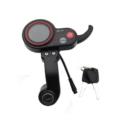 ZQ-100 Mileage Meter with Key Speed Adjustable Electric Scooter Meter 6 Pin Display for Electric Scooter Dashboard